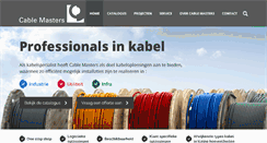 Desktop Screenshot of cablemasters.nl